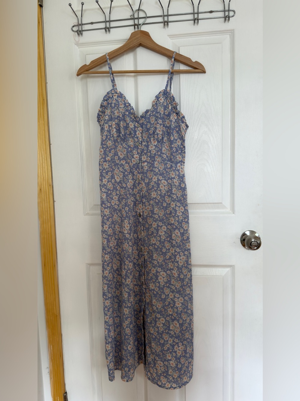 Forever 21 Lavender Floral Sundress with Thin Straps Size S
